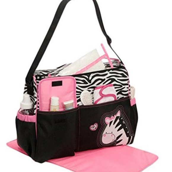 Diaper Bag - Baby Duffel Bag - Zebra or Giraffe - Picture 3 of 4